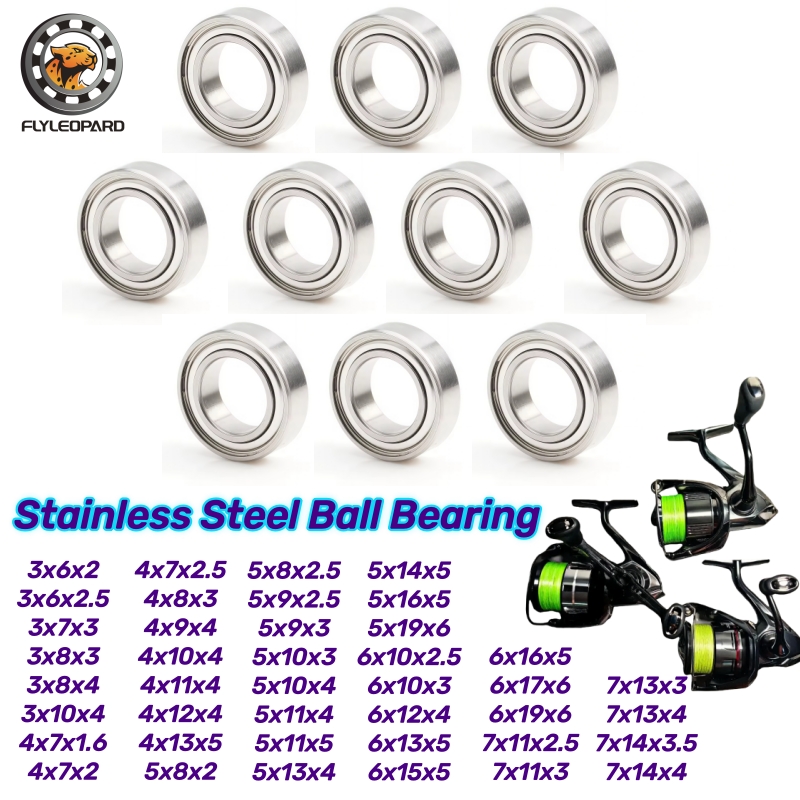 Reel Handle - 10 peças Rolamento de Aço Inoxidável