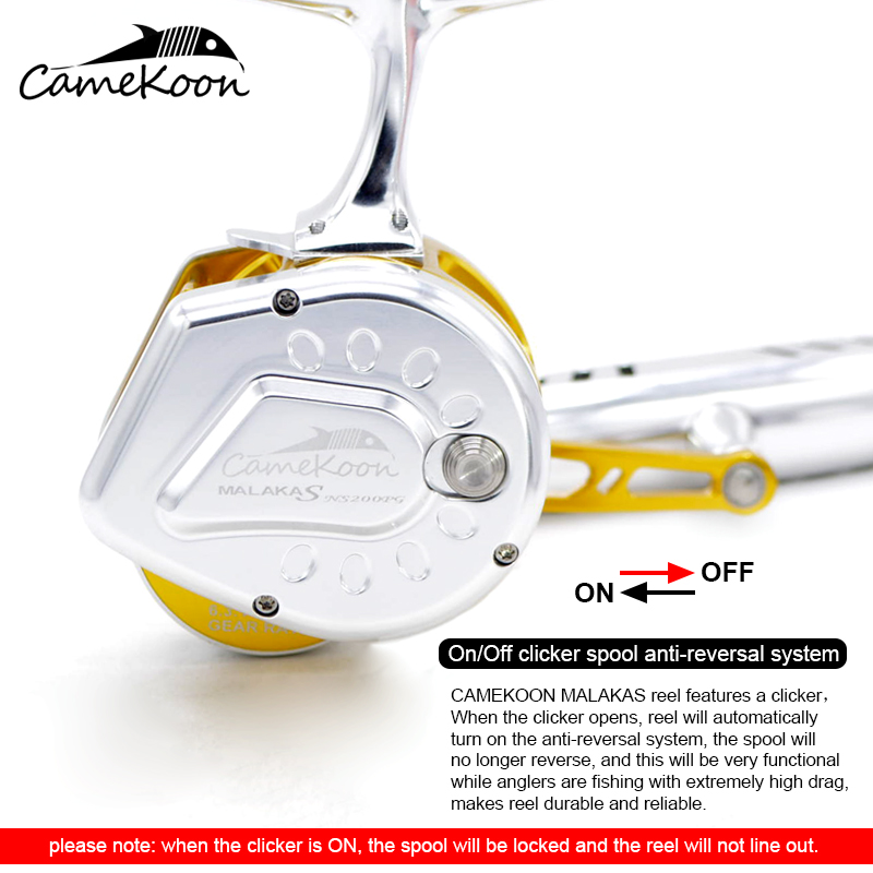 Camekoon underhead corrico tam - Trolling Reel avaliação e preço