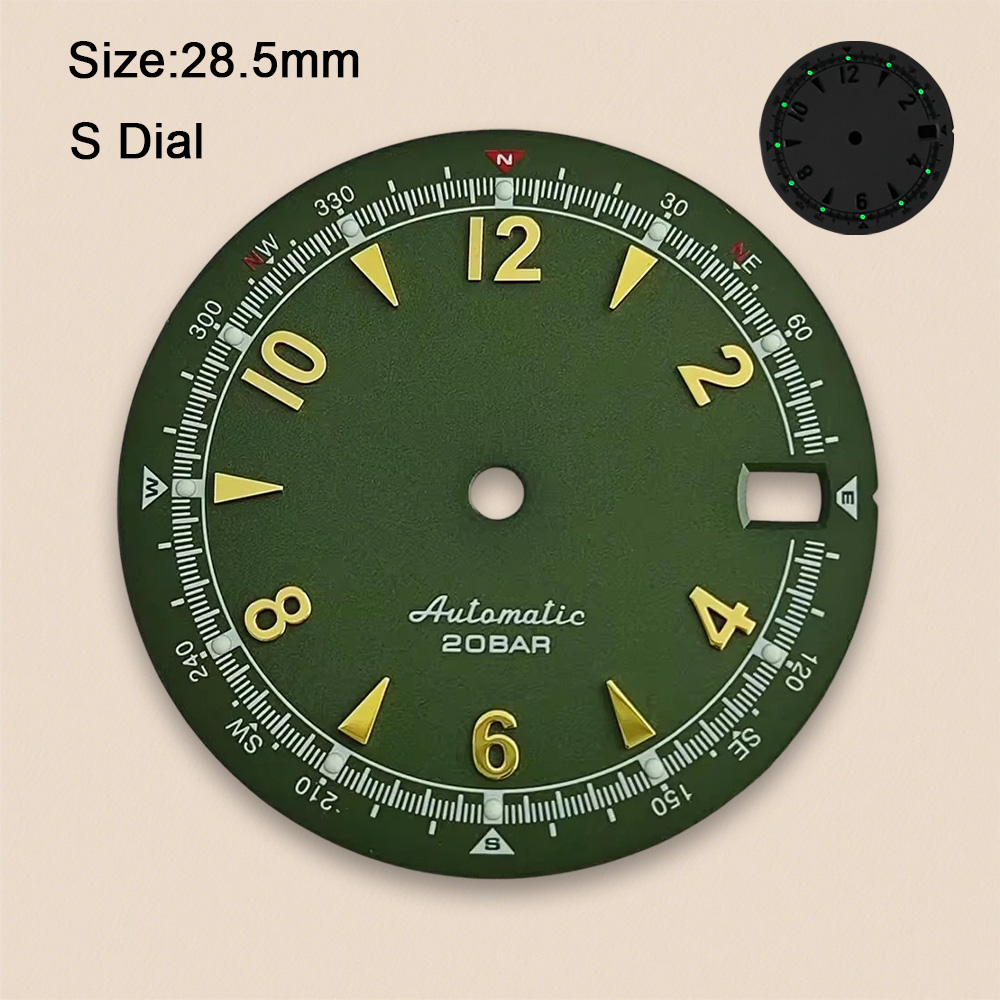 Nh35 dial s logotipo 28.5mm re - Reel Case avaliação e preço