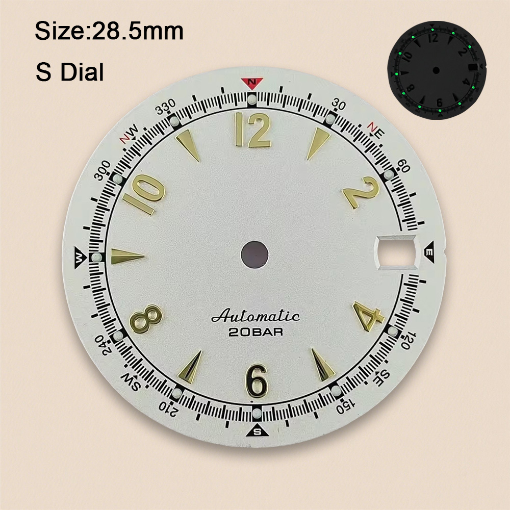Nh35 dial s logotipo 28.5mm re - Reel Case avaliação e preço