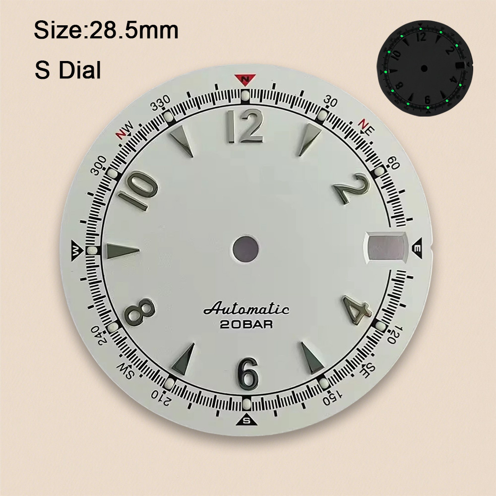 Nh35 dial s logotipo 28.5mm re - Reel Case avaliação e preço